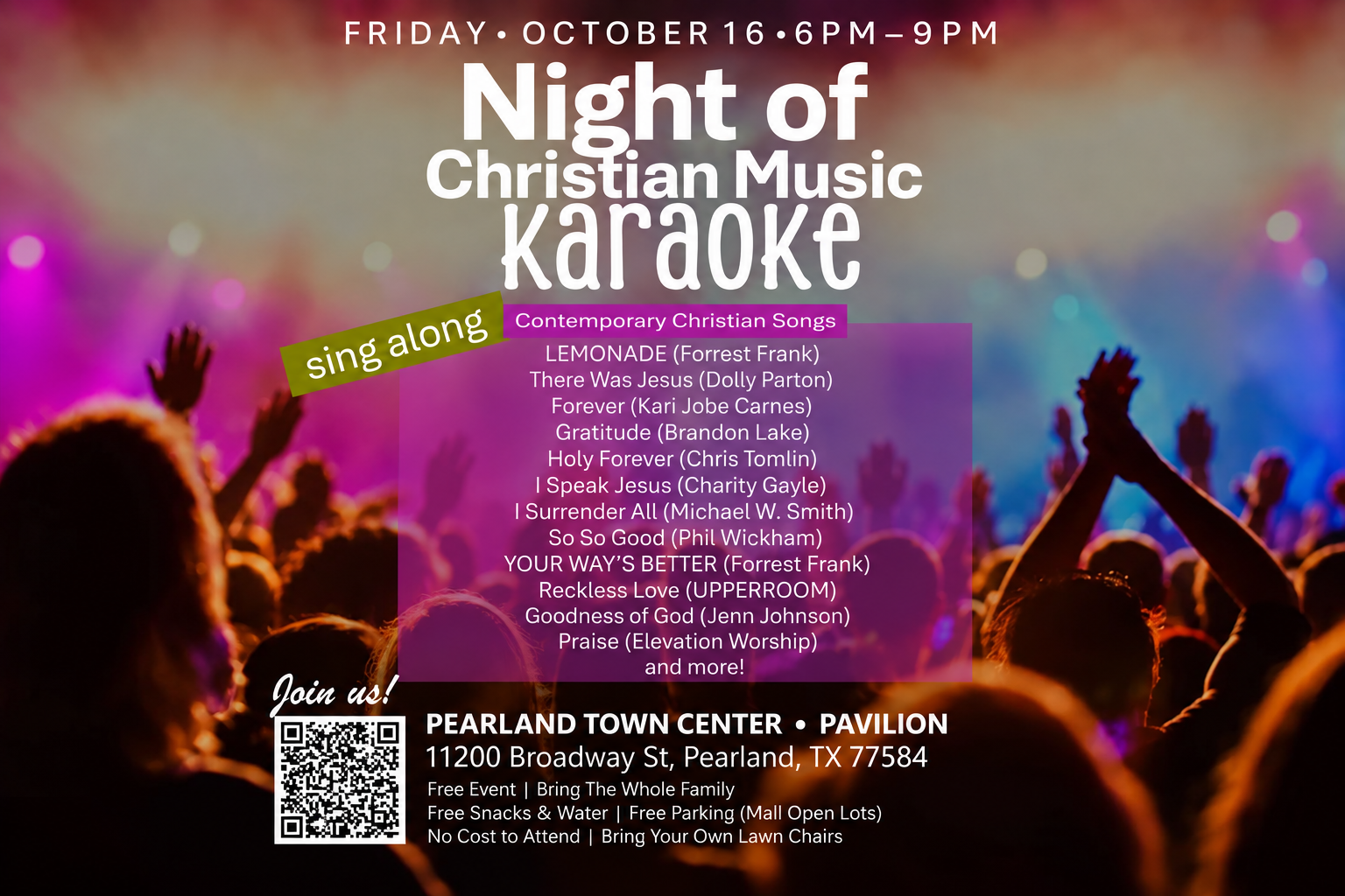 Karaoke Christian Music Night